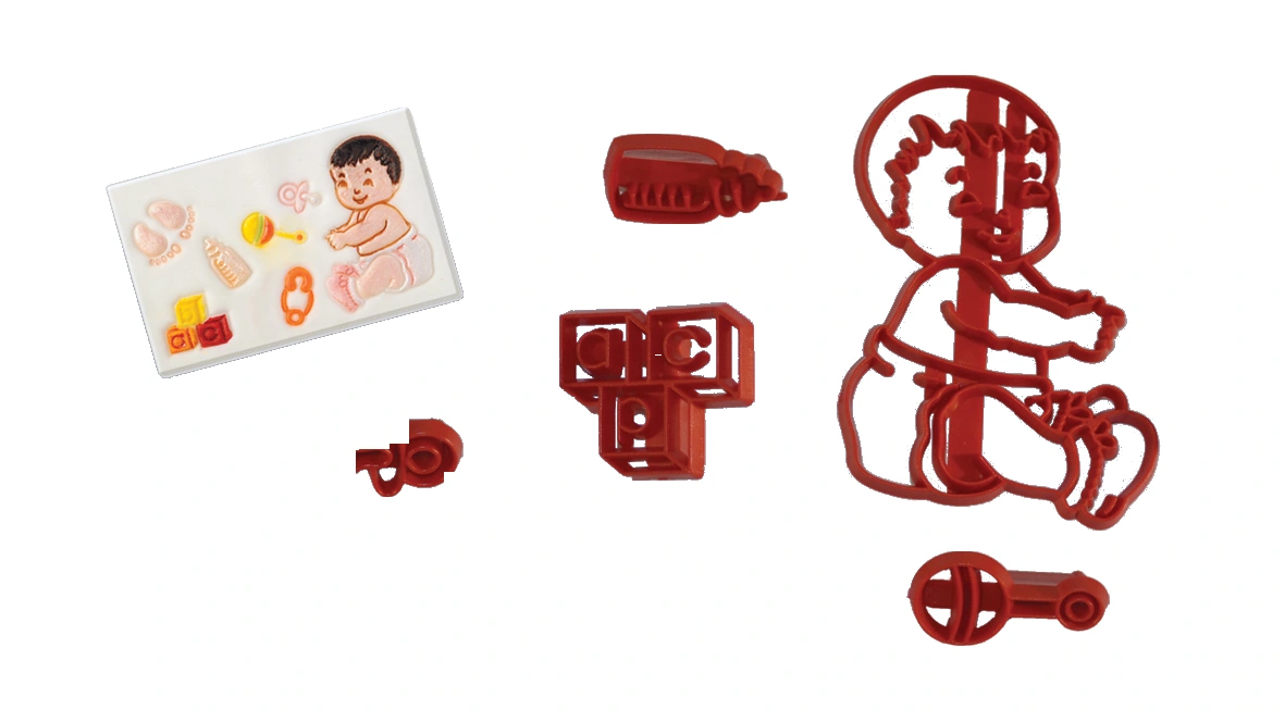 3652 Resim İşi Klişe Bebek Set - Toptan Kalıplar ve Baskı/Kaşeler İmalatı | Arsiva
