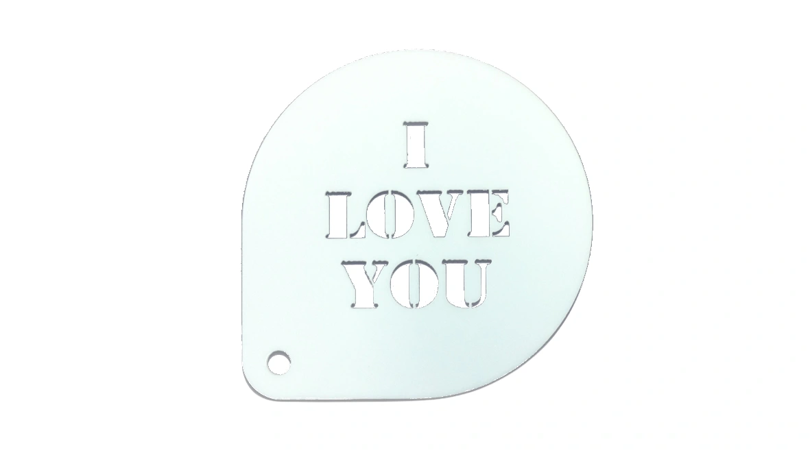 6100 Pasta Şablonu I Love You - Toptan Dekor Hamur Şablonları İmalatı | Arsiva