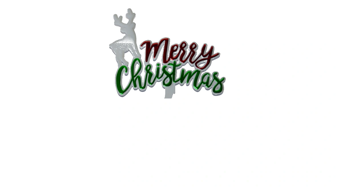 6509 Merry Chiristmas Plaket - Toptan Pasta Süsleme ve Şekillendirme İmalatı | Arsiva