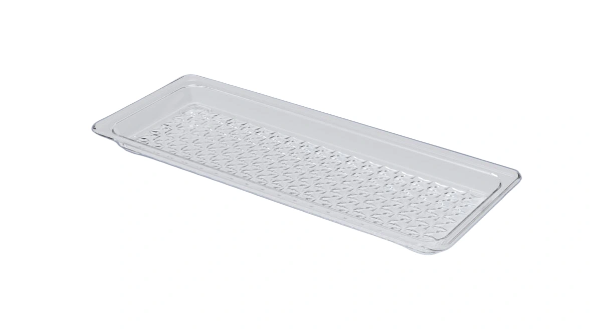 2001 Şeffaf Boton Tepsi ( 15x37x2,5 cm )