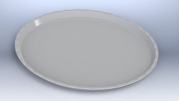 1006 Beyaz Kırılmaz Teşhir Tepsisi 35cm