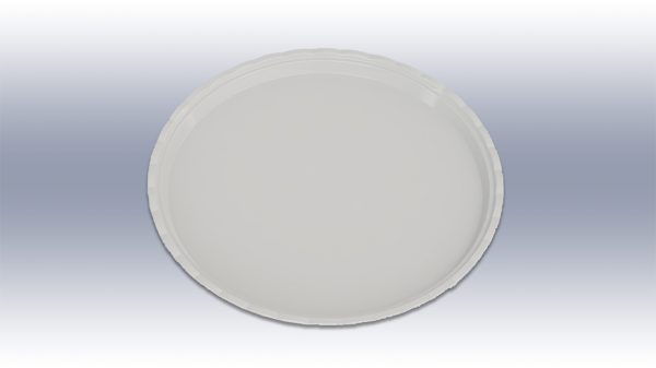 2002 Beyaz Kırılmaz Teşhir Tepsisi Yuvarlak 25 cm